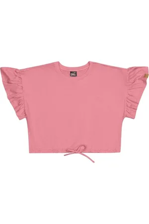 Gloss Infantil - Blusa Cropped Básica em Meia Malha Juvenil