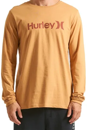 Hurley Camiseta Manga Longa O&O Solid W24 Masculina Mostarda