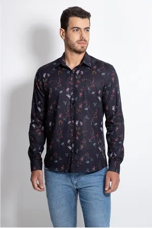 Guess Camisa Manga Longa Estampa Liberty