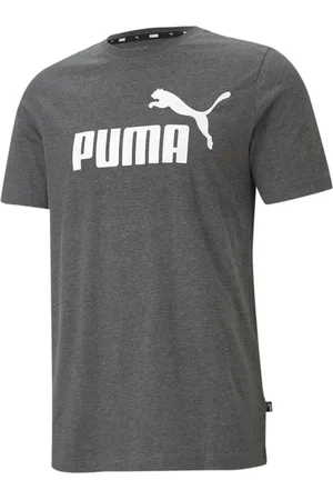 PUMA Camiseta Ess Heather Masculina Black