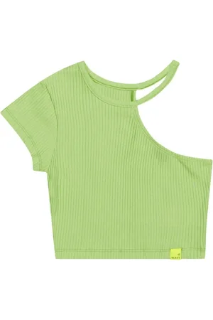 Gloss Infantil - Blusa Cropped Básica em Ribana Canelada Juvenil