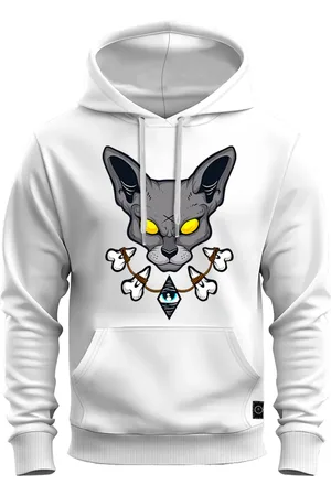 Nexstar Moletom Blusão De Frio Inverno Estampado em Dtf Gato Olho