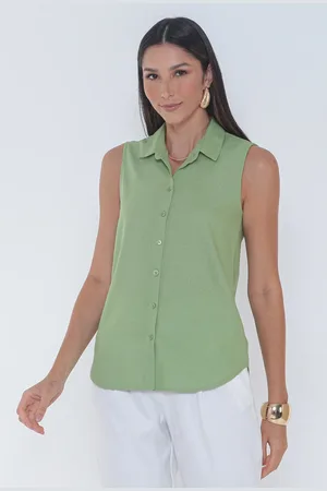 Intens Camisa Sem Manga Viscolinho