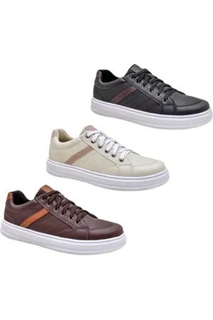 Bkarellus KIT 3 Pares - Tenis Casual Max Ideal Para o Dia a Dia