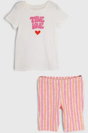 Hering Infantil - Conjunto 2pçs Manga Curta Hering Camiseta E Short Off-White