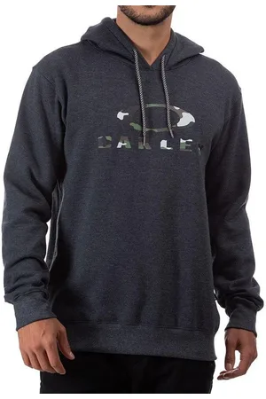 Oakley Moletom Camo Hoodie Masculino Cinza Escuro