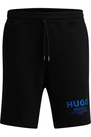HUGO BOSS Shorts De Algodão Com Logo Da Nova Temporada - M-M