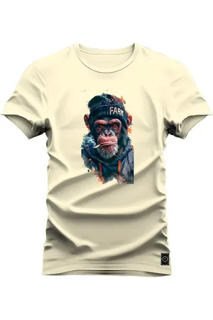 Nexstar Camiseta Algodão 30.1 Estampada Digital Farm - Perola
