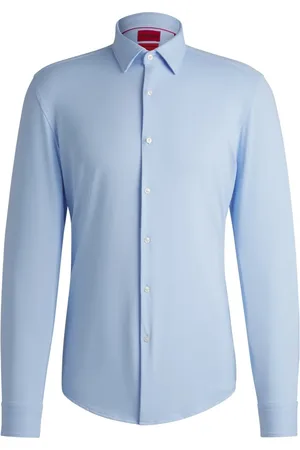 HUGO BOSS Camisa Slim De Jersey Elástico Para Desempenho - 47