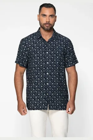 Guess Camisa Eco Manga Curta Estampa 4g Marinho