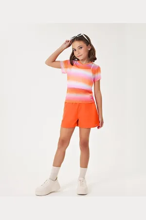 Nina Go Infantil - Conjunto Blusa em Tule com Top e Short Feminino