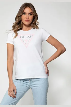 Guess Camiseta Silk Logo Triangulo