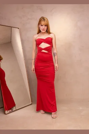 Cia do Vestido Vestido Longo Tomara que Caia Festa Tubinho Mymy