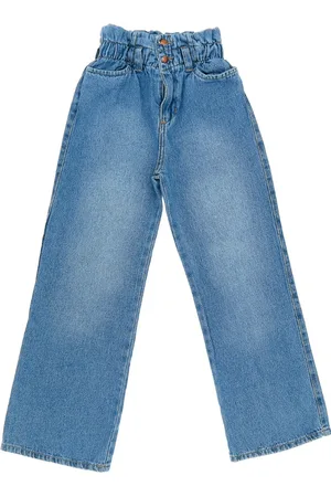Crawling Infantil - Calça Jeans Wide Leg Menina 4 ao 8