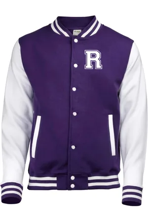 College4EVER Jaqueta College Americana letra R bordada