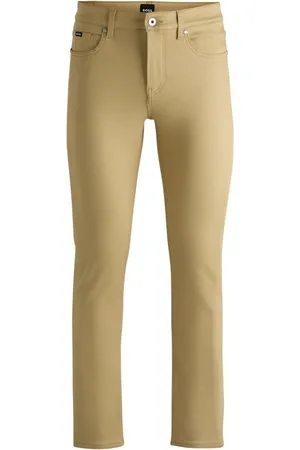 HUGO BOSS Calças Jeans Beges Slim De Jeans Elástico - 34/32