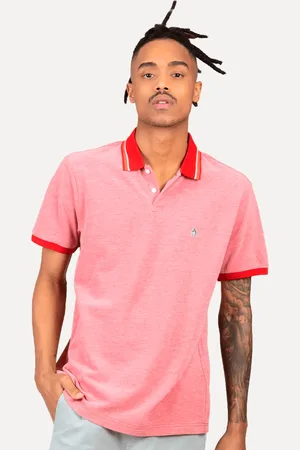 Original Penguin Polo Masculina Piquet Friso Patch Mescla