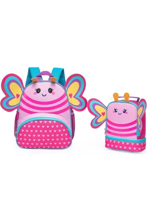 Spector Infantil - Kit Mochila Menina Pré Escola Borboleta Costas Reforçada Creche