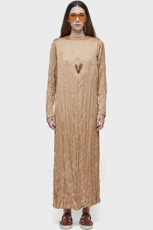 OSKLEN Vestido wrinkled satin