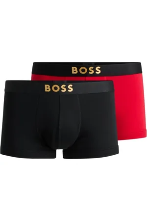 HUGO BOSS Pack De Dois Boxers De Algodão Com Logos Metálicos - P-S