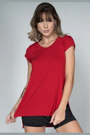 VEKYO Blusa Fitness Tapa Bumbum Longa Ju