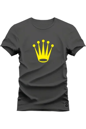 Nexstar Camiseta Algodão Confortável Coroa king