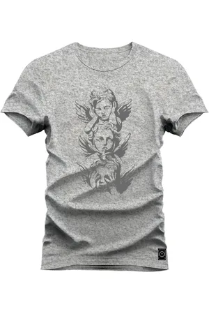 Nexstar Camiseta Algodão 30.1 Estampada Anjos