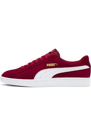 PUMA Tênis Smash V2 BDP Masculino Rhubarb/Gold/White