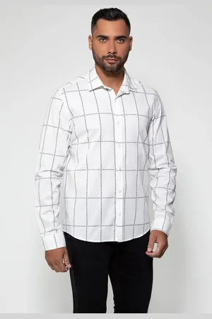 Guess Camisa Manga Longa Grid