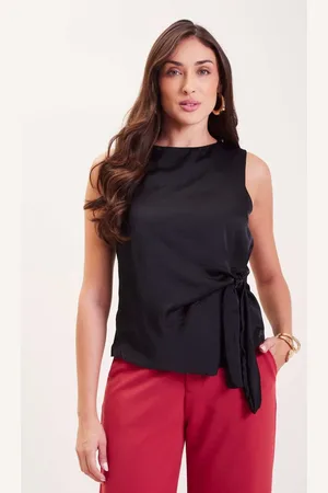 Marialicia Regata Feminina Nó Lateral