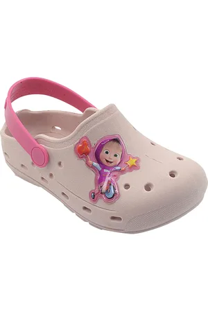 Footz Infantil - Babuche Chinelo Pé com Pé Meninas Masha e o Urso Personagem Escuro