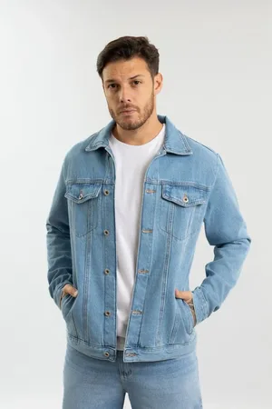 Dialogo Jeans Jaqueta Jeans Masculina Tradicional Claro Dialogo
