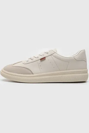 Anacapri Tênis Recorte Suede Off-White