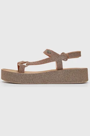 Melissa Sandália Flatform Glitter