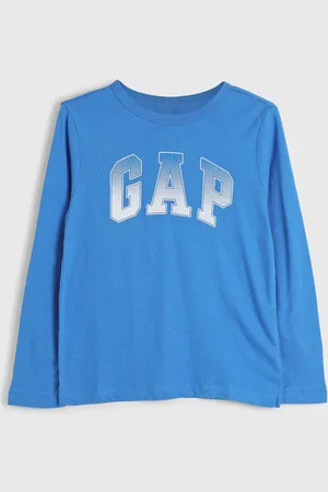 GAP Infantil - Camiseta Manga Longa Logo