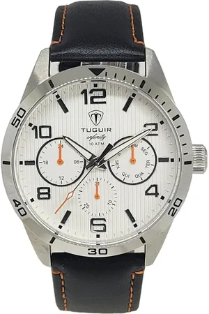 Tuguir Relógio MultiFunção Masculino Analógico Infinity TGI37061 e Branco