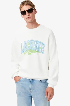 Lacoste Moletom de velo de lã de caimento solto