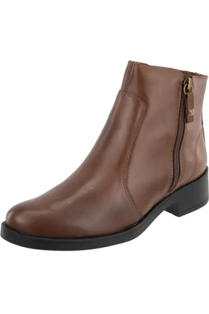 MARIA PAULA Bota Feminina Casual Cano Curto Moda Cacau