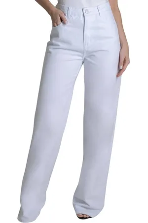 SAWARY Calça Sarja Wide Leg - 279124 -