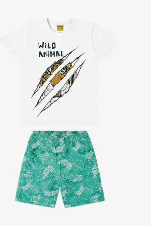 Rovitex Kids Infantil - Conjunto Camiseta com Bermuda Rovi