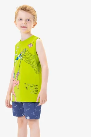 Rovitex Kids Infantil - Conjunto Machão com Bermuda Rovi