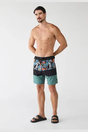 Quiksilver Bermuda Água Reta Estampada