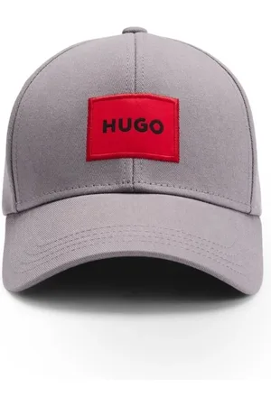 HUGO BOSS Boné De Sarja De Algodão Com Logo Vermelho - ÚNICO