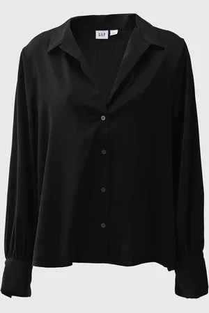 GAP Camisa Reta Lisa Preta