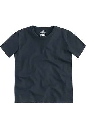 Hering Infantil - Camiseta Básica Modelagem Tradicional MESCLA ESCURO
