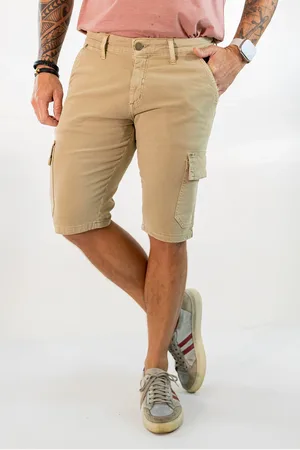 Anticorpus JeansWear Bermuda Cargo Masculina Sarja Color Elastano Anticorpus