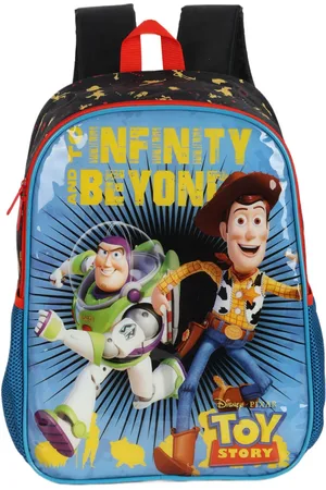 Toy Story Infantil - Mochila Costas Com Bolsos Laterais