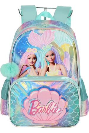 Barbie Infantil - Mochila Costas Com Bolsos Laterais