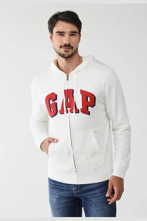 GAP Jaqueta de Moletom Logo Branca