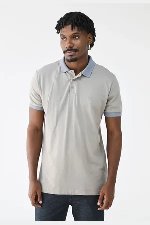 Reserva Camisa Polo Regular Gola Denim Cinza